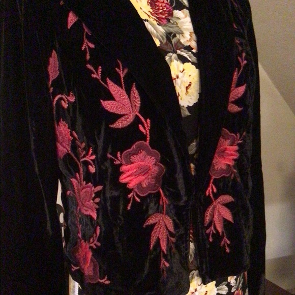 Anthropologie ett:twa crushed velvet jacket🌹 - Picture 3 of 5